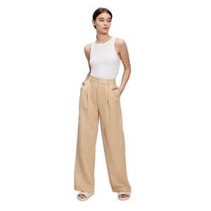 GAP Pleated Linen Wide-Leg Pants – Size 2